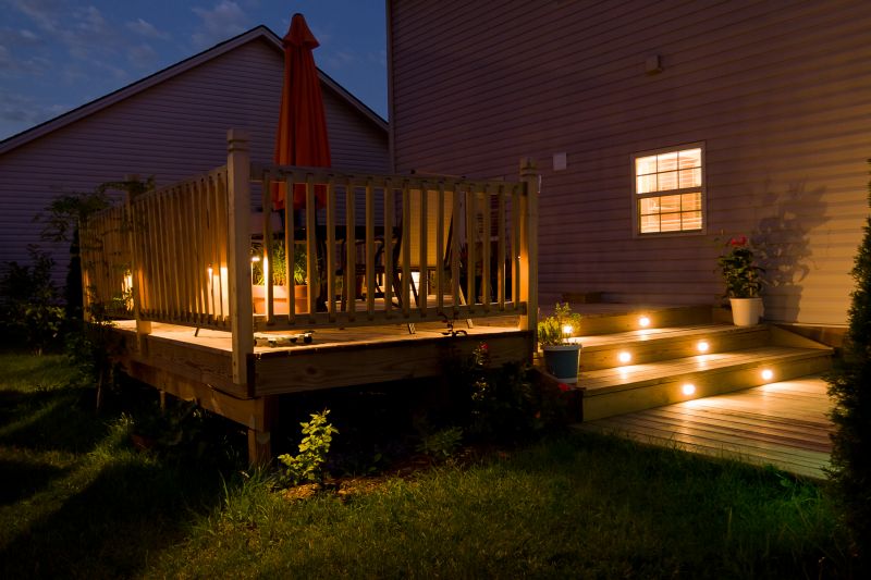 Deck with Outdoor Lighting