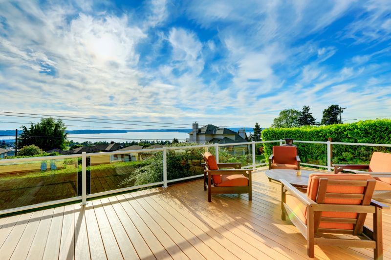 Modern Deck with Glass Railing