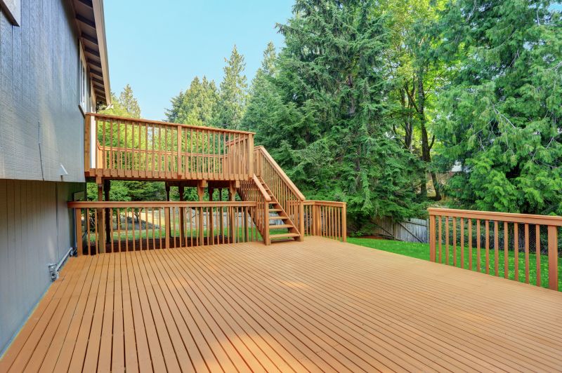 Natural Wood Finish Deck
