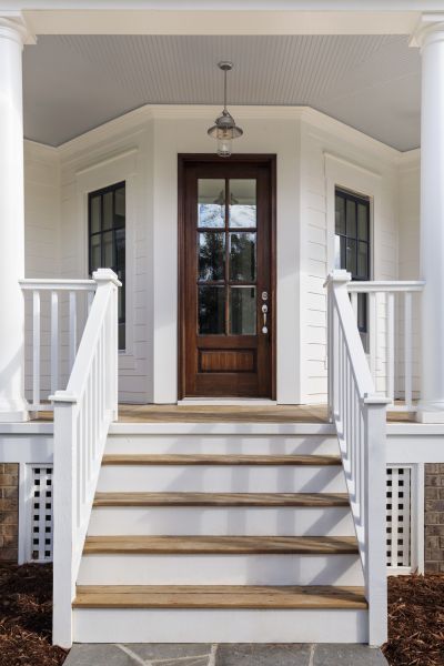 Stoop Railing Installation in Huntington Station