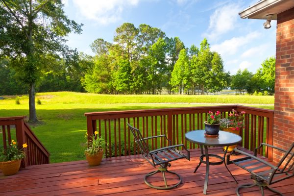 Redwood Deck Installation in Huntington Station