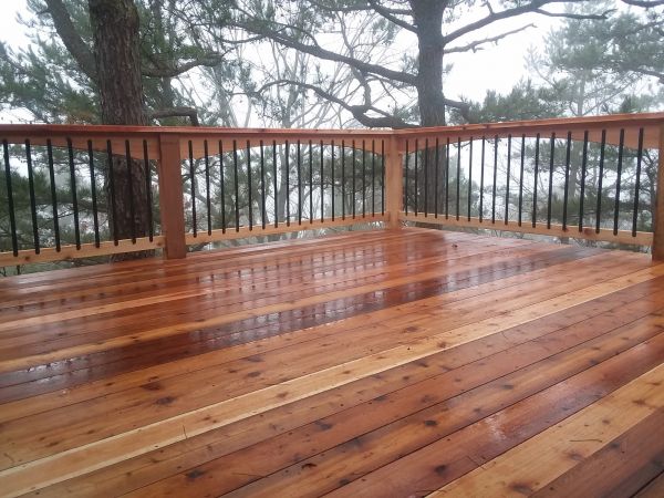Cedar Deck Repair in Huntington Station